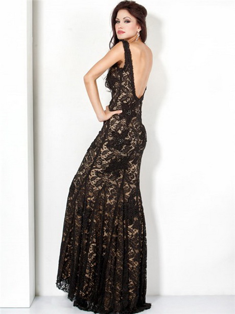 long-black-lace-dress-35 Long black lace dress