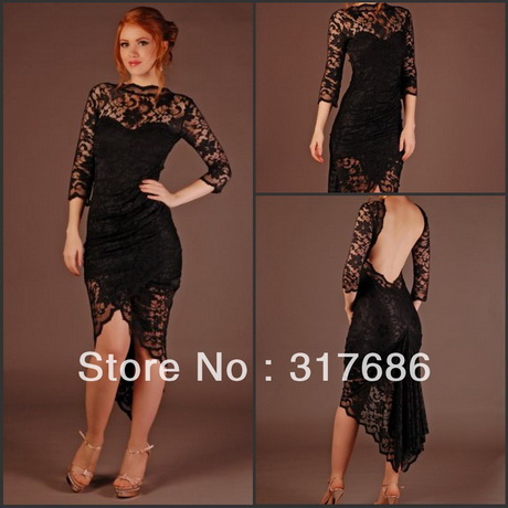 long-black-lace-dresses-27-12 Long black lace dresses
