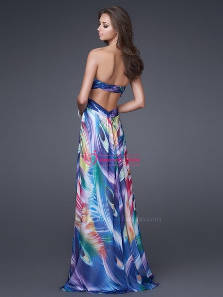 multi colored formal gowns