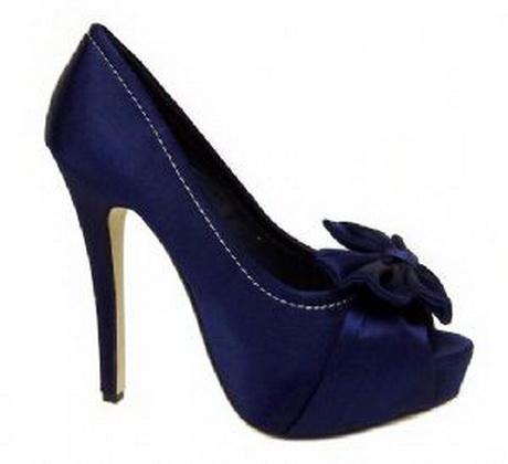 navy blue lace up high heels