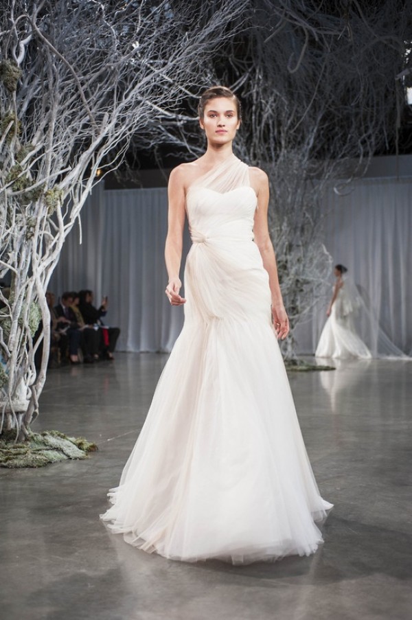 one-shoulder-wedding-dresses-12 One shoulder wedding dresses