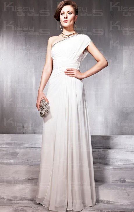 one-shoulder-white-dress-16-16 One shoulder white dress