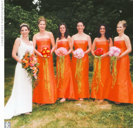 orange-bridesmaid-dresses-11 Orange bridesmaid dresses