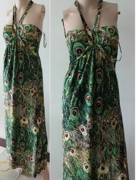 peacock maxi