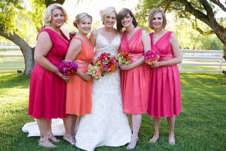pink-and-orange-bridesmaid-dresses-09-14 Pink and orange bridesmaid dresses