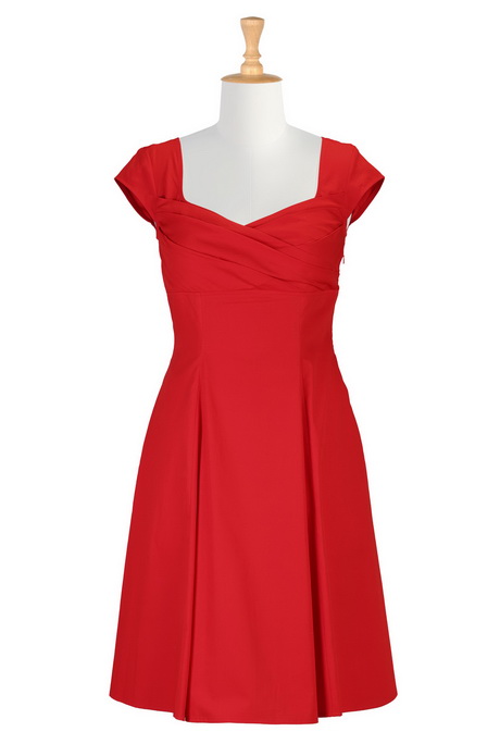 Red Cocktail Dress Plus Size Clothes Women