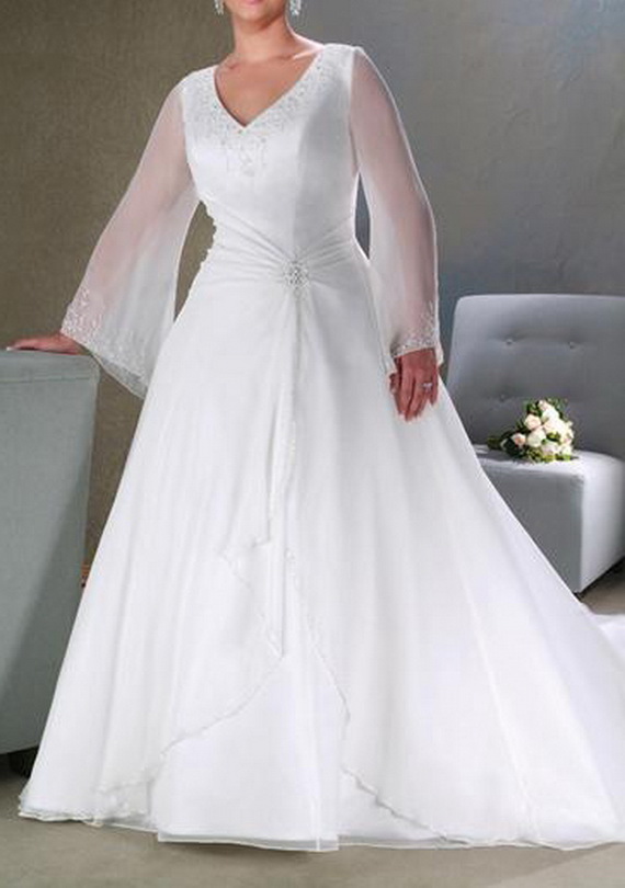 plus-size-wedding-dresses-with-sleeves-10 Plus size wedding dresses with sleeves