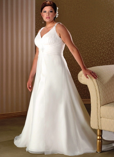 Plus size beach wedding dresses