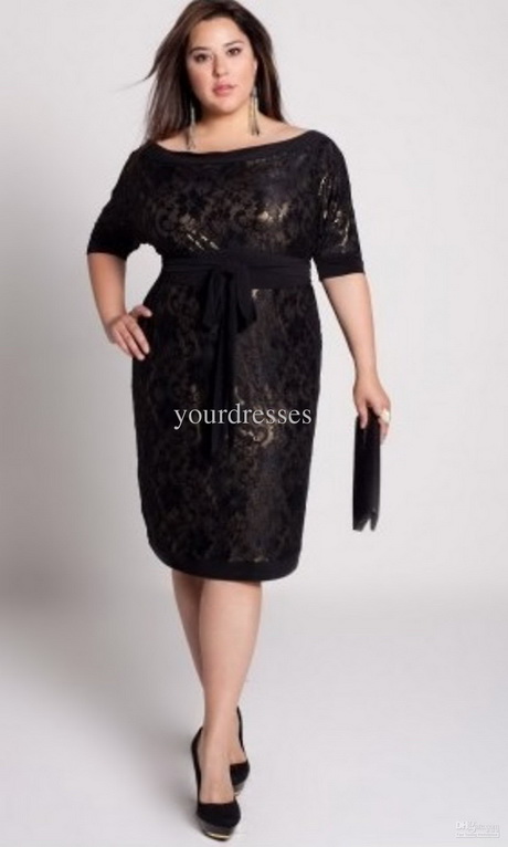 ... Custom Made Black Lace Knee-length Long Sleeves Elegant Evening Dress