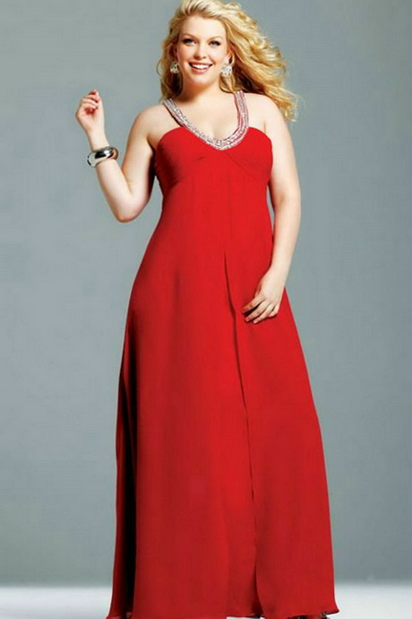 Plus size red dresses