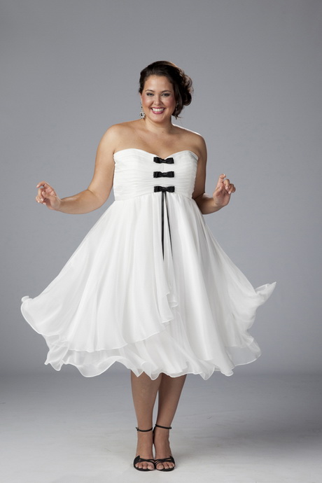 Plus size white party dresses