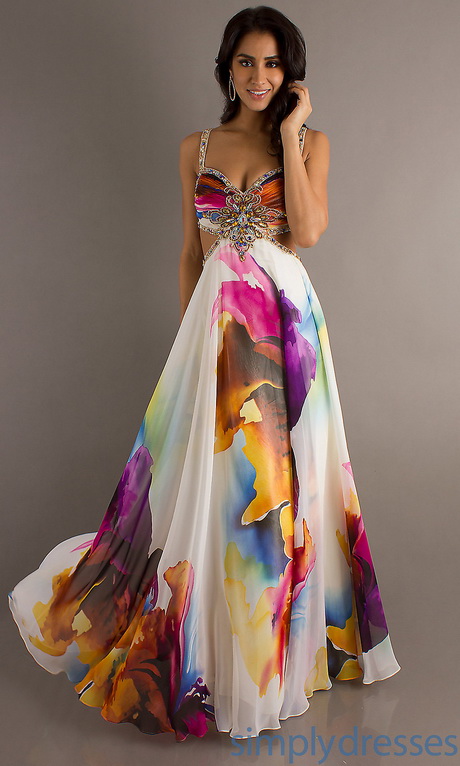 Printed Prom Dresses