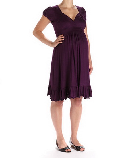 Purple maternity dress