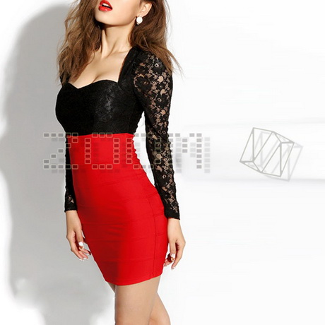 red-and-black-lace-dress-20-2 Red and black lace dress