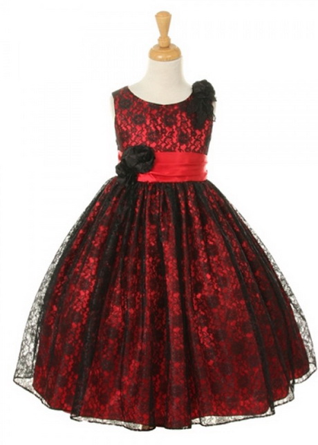 red-and-black-lace-dress-20-4 Red and black lace dress