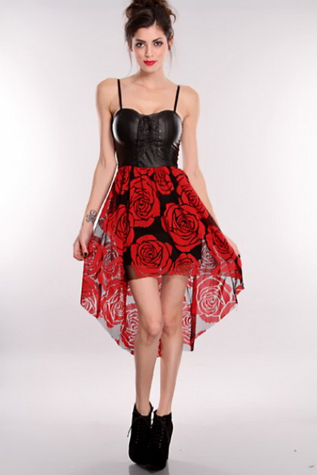 red-and-black-lace-dress-20-7 Red and black lace dress