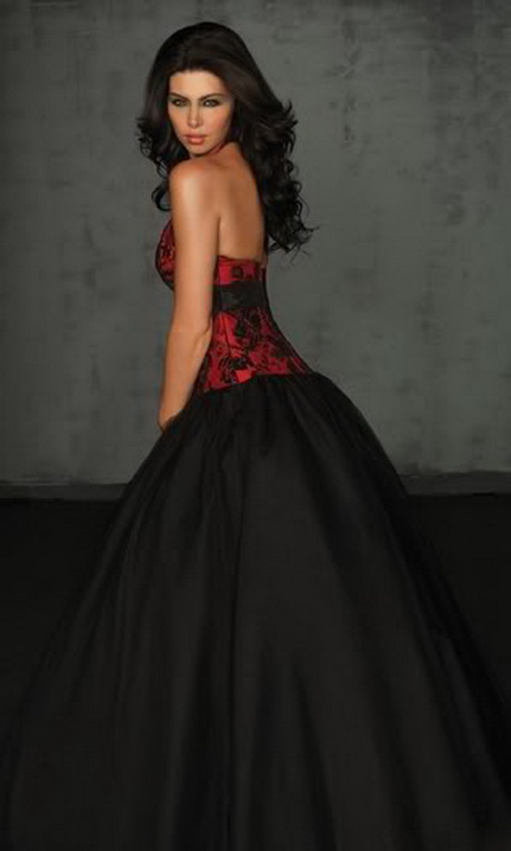 Black Red Prom Dresses 54