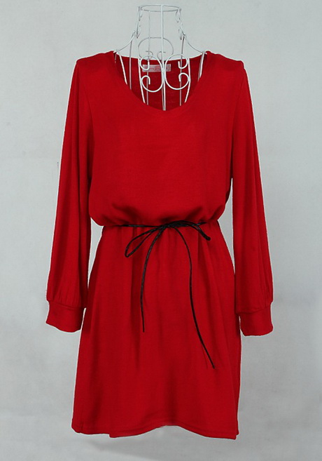 red-dress-long-sleeve-79-10 Red dress long sleeve