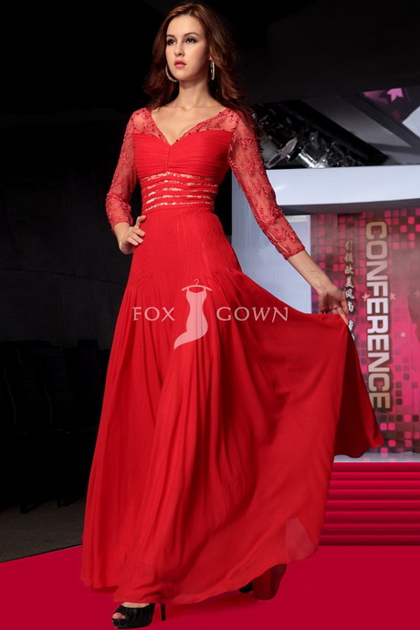 red-dress-long-sleeve-79-17 Red dress long sleeve