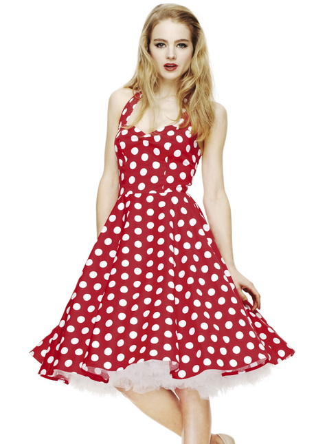 red-dress-with-white-polka-dots-78-15 Red dress with white polka dots