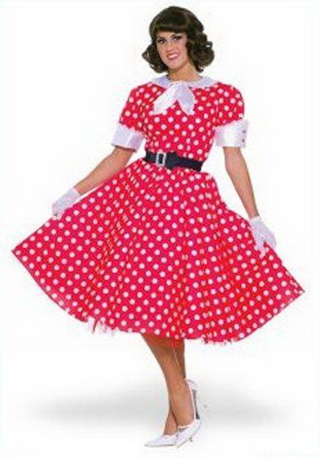 red-dress-with-white-polka-dots-78-5 Red dress with white polka dots