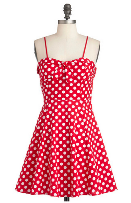 red-dress-with-white-polka-dots-78 Red dress with white polka dots