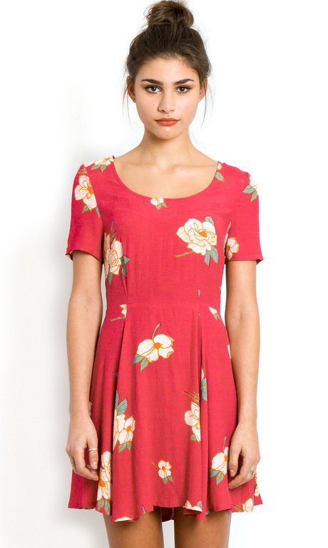 red-floral-dress-72 Red floral dress