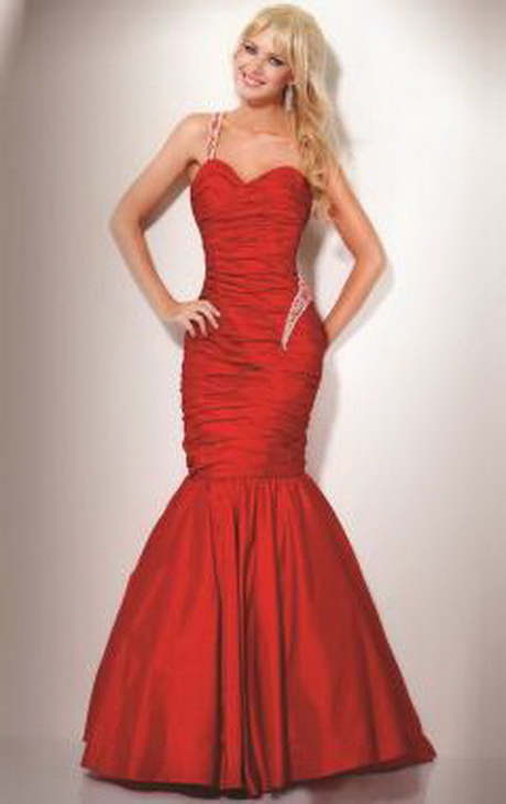 red-mermaid-prom-dress-84-5 Red mermaid prom dress