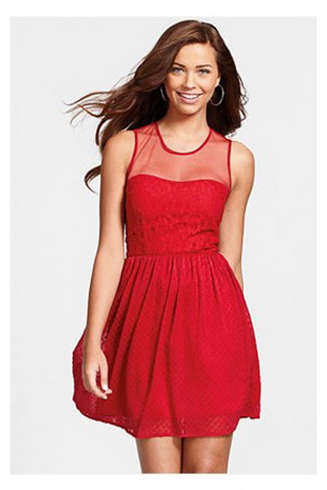 Red party dresses for juniors
