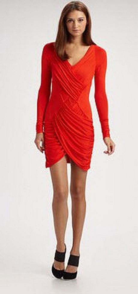 red-ruched-dress-53 Red ruched dress