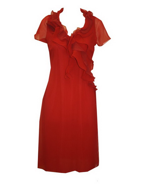 red-ruffle-dress-67-13 Red ruffle dress