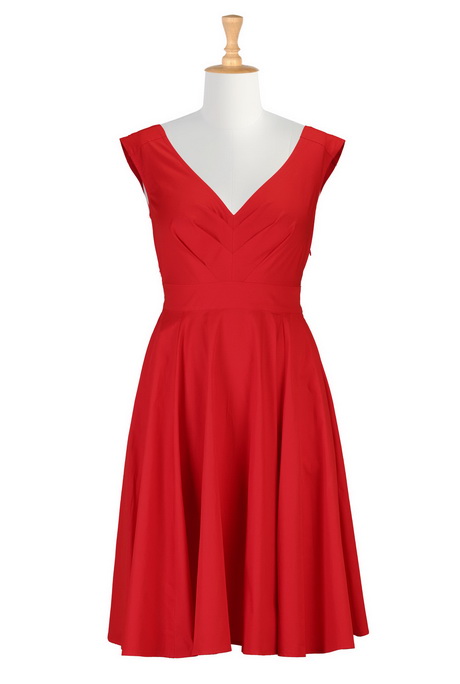 Red Vintage Dresses Retro Summer Dress. Loading zoom