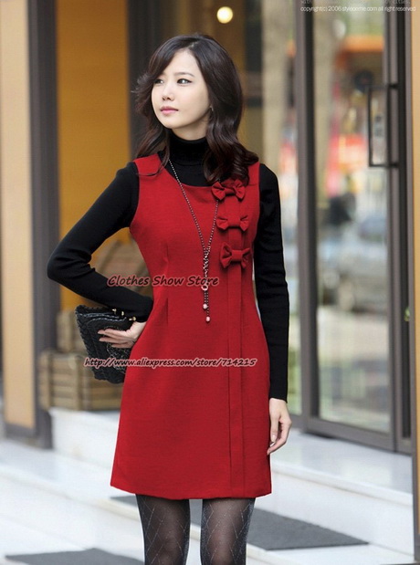 red-winter-dress-95-11 Red winter dress