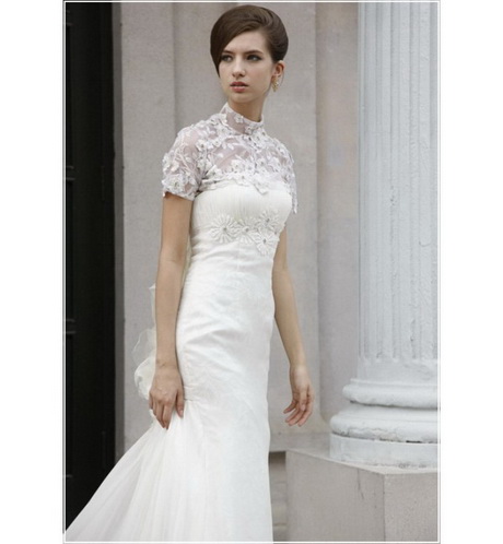 ... Vitoria Elegant White Trailing Semi Formal Wedding Dress spcf80501