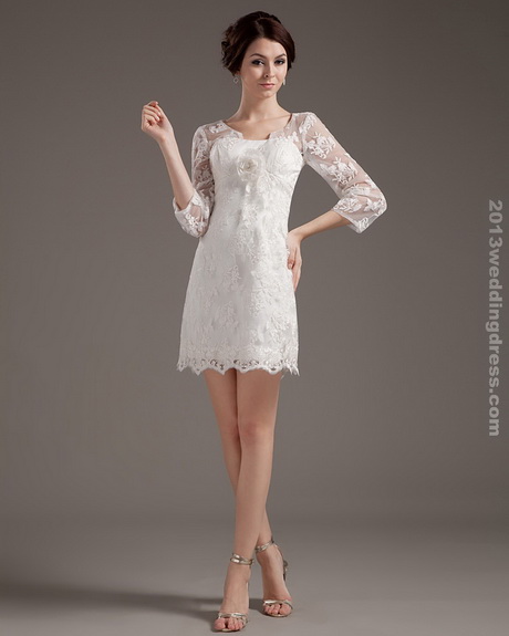 short-lace-wedding-dress-93-17 Short lace wedding dress