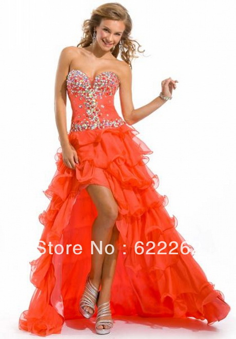 New Spring Design Sweetheart Layered Short Front Long Back Prom â€¦