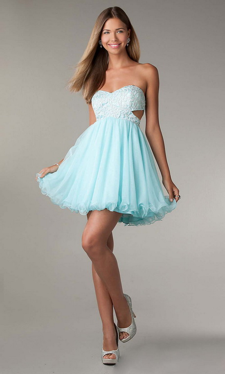 tiffany blue prom dress junior prom dresses A line ball gown cute prom ...