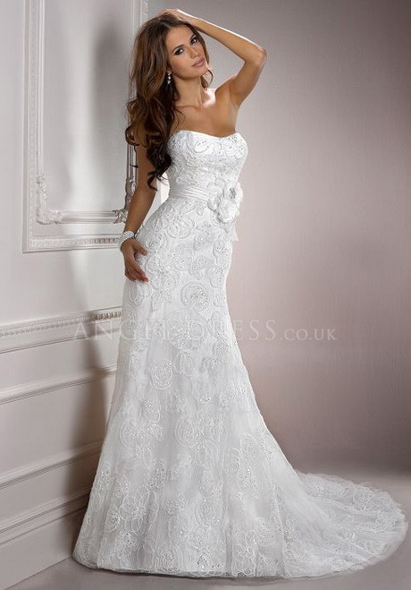 strapless-lace-wedding-dress-68-9 Strapless lace wedding dress