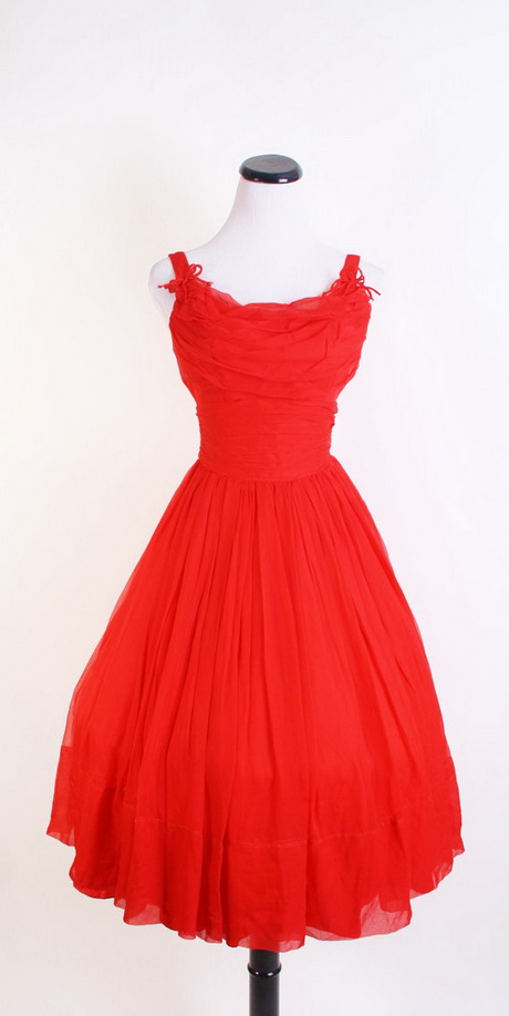 vintage-red-dresses-39-13 Vintage red dresses