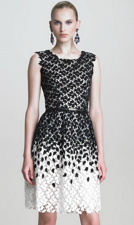 white-and-black-lace-dress-18-13 White and black lace dress