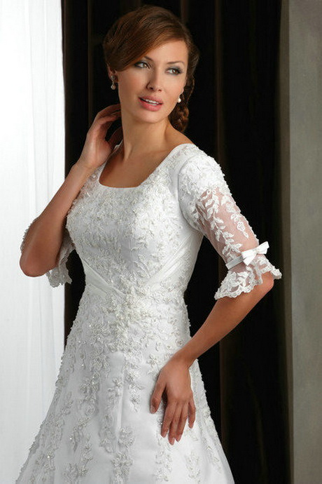 white-dresses-with-sleeves-21-10 White dresses with sleeves
