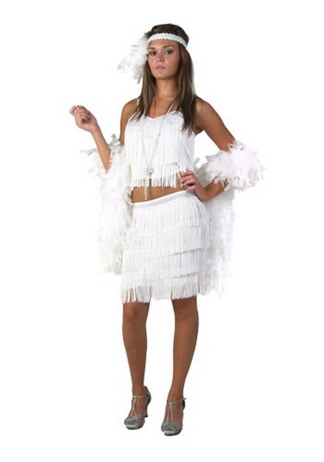 White Flapper Dress 