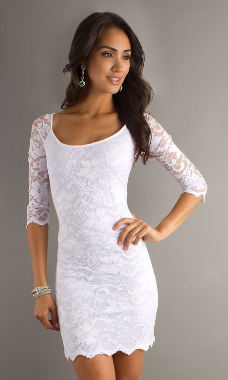 white-lace-dress-short-79-4 White lace dress short
