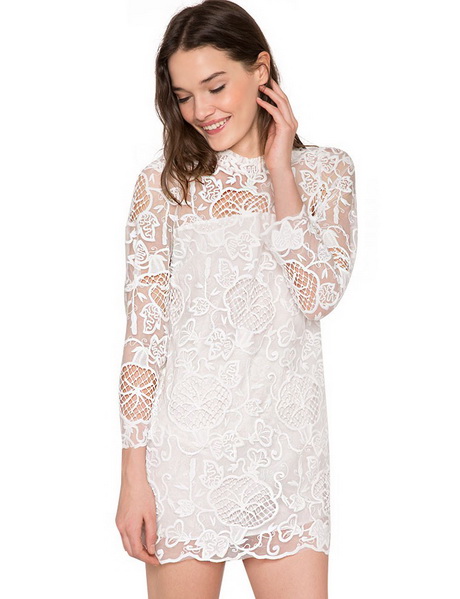 white-long-sleeve-lace-dress-38-10 White long sleeve lace dress