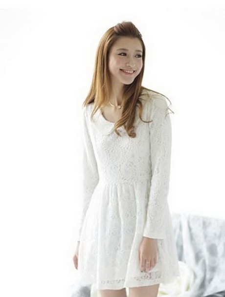 white-long-sleeve-lace-dress-38-4 White long sleeve lace dress