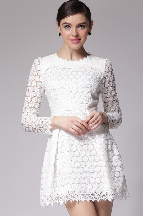 white-long-sleeve-lace-dress-38-8 White long sleeve lace dress