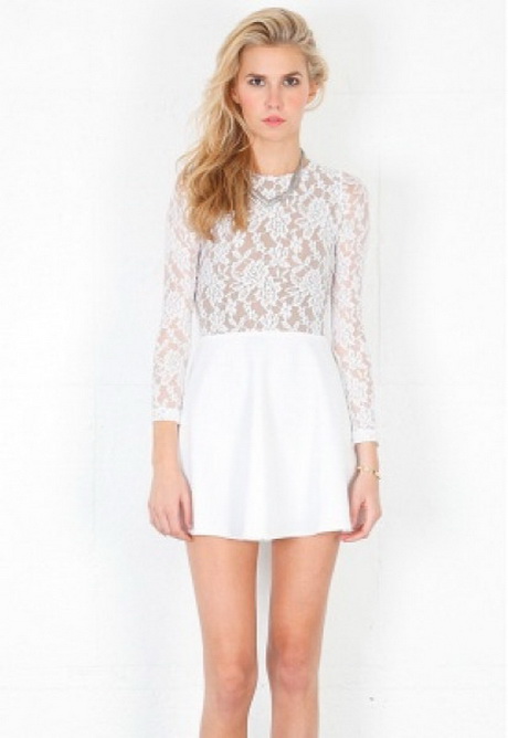 white-long-sleeve-lace-dress-38 White long sleeve lace dress