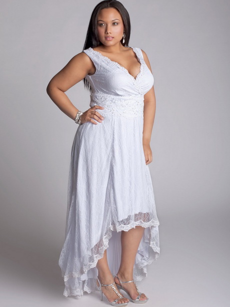 White Dresses Plus Size 3101