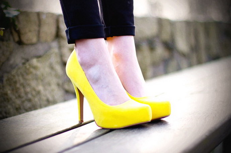 yellow-high-heel-shoes-18-19 Yellow high heel shoes