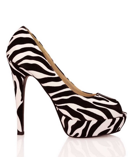 Zebra Print High Heels 9583